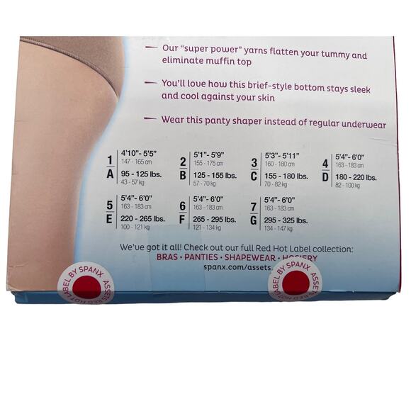 Spanx Red Hot Label Super Control High-Waist Panty Style 1841 Black Size 7 - Picture 3 of 5